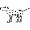 download Dalmatian clipart image with 45 hue color