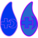download Donors Badge clipart image with 225 hue color