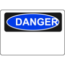 download Danger Blank clipart image with 225 hue color