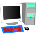 download Personal Computer clipart image with 135 hue color