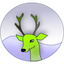 download Reindeer clipart image with 45 hue color