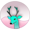 download Reindeer clipart image with 135 hue color