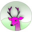 download Reindeer clipart image with 270 hue color