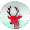 download Reindeer clipart image with 315 hue color