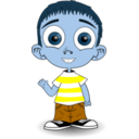 download Child clipart image with 180 hue color