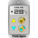 download Think Again Cooling clipart image with 180 hue color