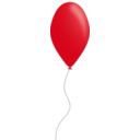 download Red Balloon clipart image with 0 hue color