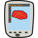 download Gis Mobile clipart image with 0 hue color