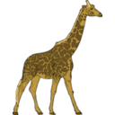 download Giraffe clipart image with 0 hue color