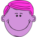 download Man Face Cartoon clipart image with 270 hue color