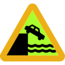 download Dont Drive Over A Cliff Into The Ocean clipart image with 45 hue color