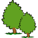 download Small Trees Bushes clipart image with 0 hue color