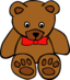 Simple Teddy Bear With Bowtie