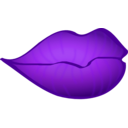 download Red Lips clipart image with 270 hue color