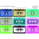 download Cassettes De Audio clipart image with 270 hue color