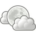 download Tango Weather Few Clouds Night clipart image with 0 hue color