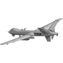 download Predator Drone 2 clipart image with 180 hue color