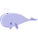 download Cartoon Whale clipart image with 45 hue color