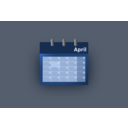 download Blue Ui Calendar clipart image with 0 hue color