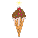 download Ice Cream clipart image with 0 hue color