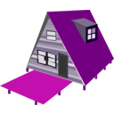 download A Frame House clipart image with 270 hue color