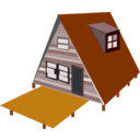 download A Frame House clipart image with 0 hue color