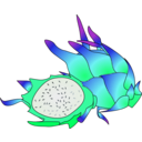 download Dragon Fruit clipart image with 180 hue color