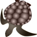 download Turtle clipart image with 0 hue color