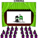 download Cinema clipart image with 90 hue color