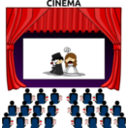 download Cinema clipart image with 0 hue color