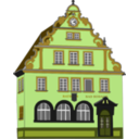 download Town Hall Bad Rodach clipart image with 45 hue color