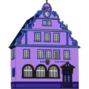 download Town Hall Bad Rodach clipart image with 225 hue color