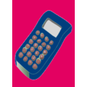 download Purple Calculator clipart image with 270 hue color