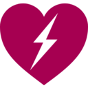 download Defibrillator Logo clipart image with 180 hue color