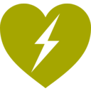 download Defibrillator Logo clipart image with 270 hue color