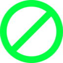 download No Sign clipart image with 135 hue color