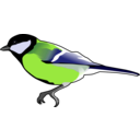 download Great Tit clipart image with 45 hue color