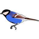 download Great Tit clipart image with 180 hue color
