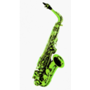 download Saxophone clipart image with 45 hue color