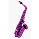 download Saxophone clipart image with 270 hue color
