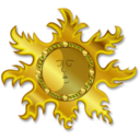 download Sun And Moon clipart image with 0 hue color