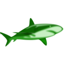 download Shark Shaded clipart image with 270 hue color