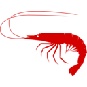 download Shrimp clipart image with 0 hue color