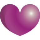 download Blue Heart clipart image with 90 hue color