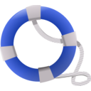 download Life Saver clipart image with 225 hue color