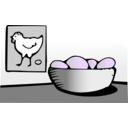 download Eggs clipart image with 225 hue color