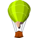 download Air Baloon clipart image with 0 hue color