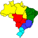 download Colored Map Of Brazil clipart image with 0 hue color