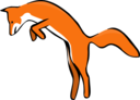 Leaping Red Fox