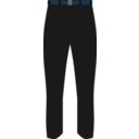 download Black Pants clipart image with 180 hue color
